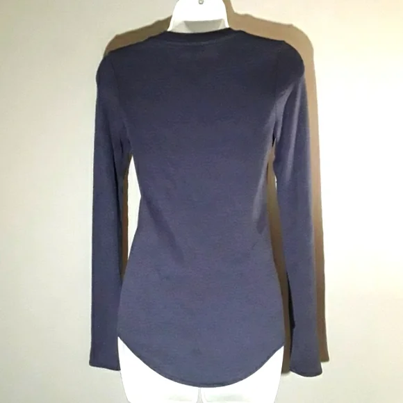 Aritzia Wilfred Free Blue knit top, S - Picture 3 of 5